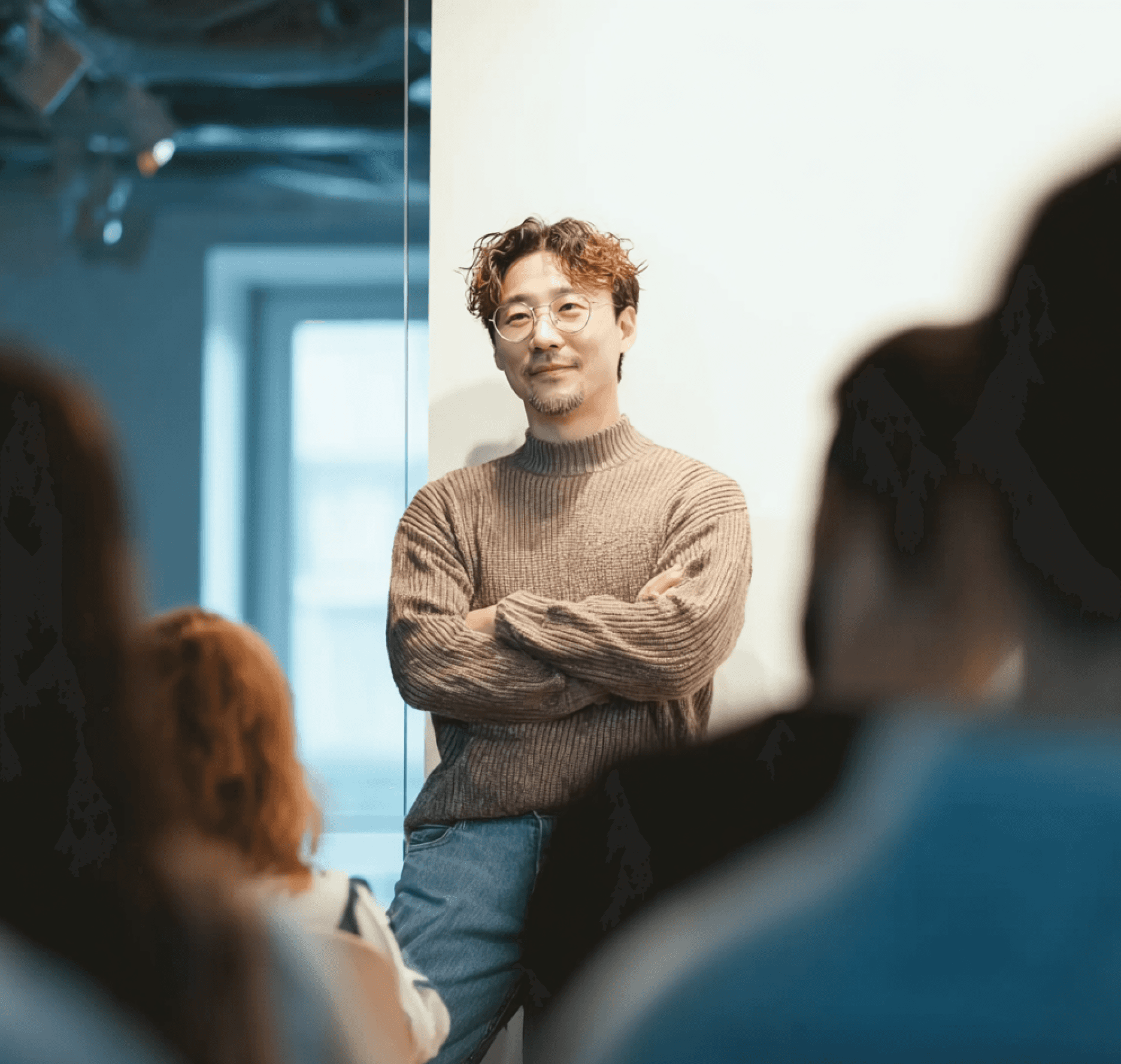 A HighSpark trainer presenting to a workshop room