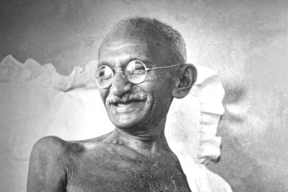 Mahatma Gandhi photographed in August 1942, the month of his Quit India speech