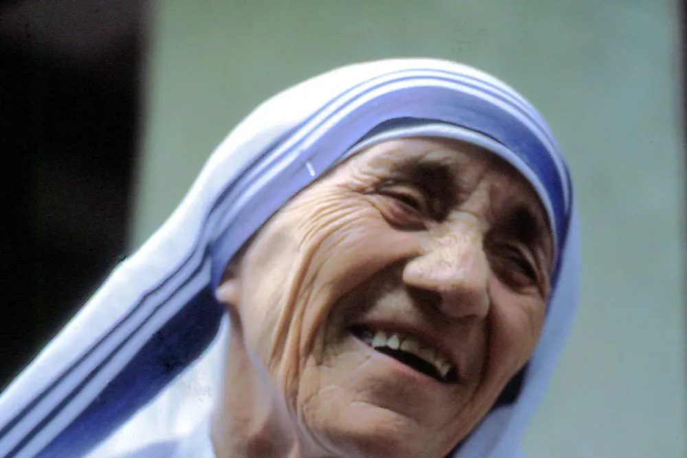 Mother Teresa photographed in 1985