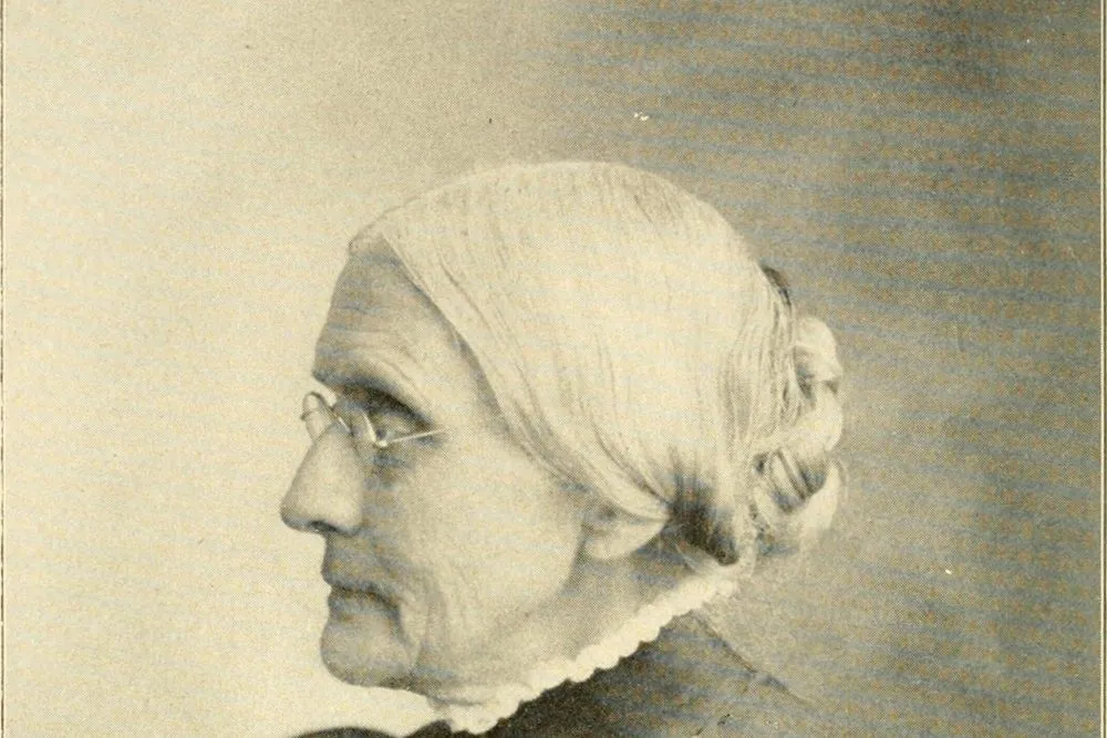 Portrait of Susan B Anthony, around 1898