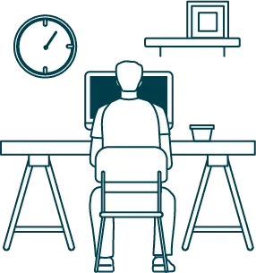 Illustration for 52% of our learners see time as a barrier to learning and development.