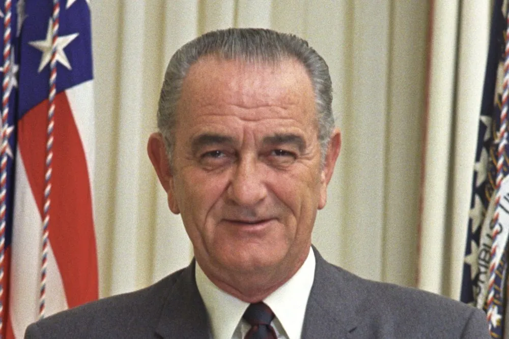 Portrait of President Lyndon B Johnson