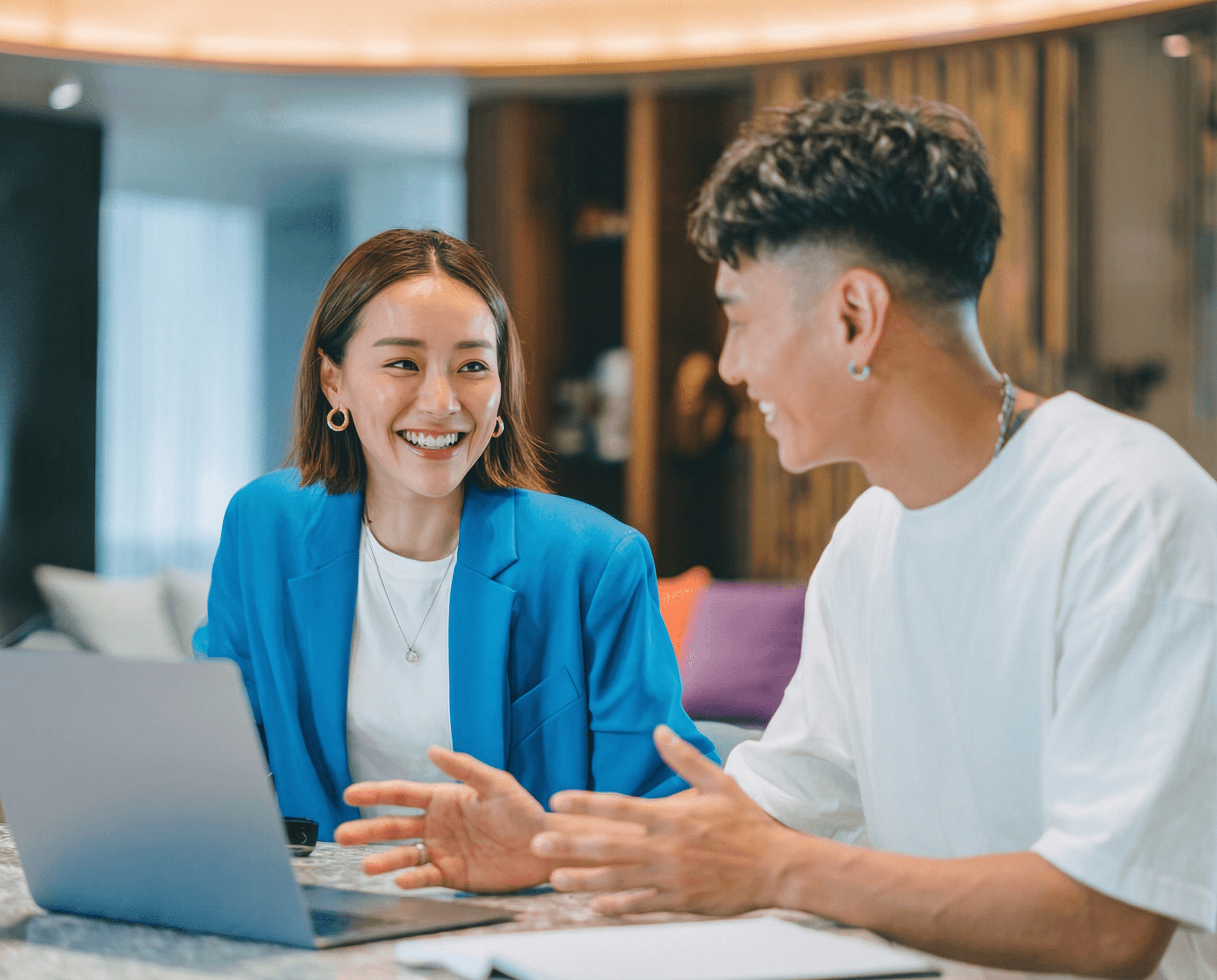 HighSpark team working with a client